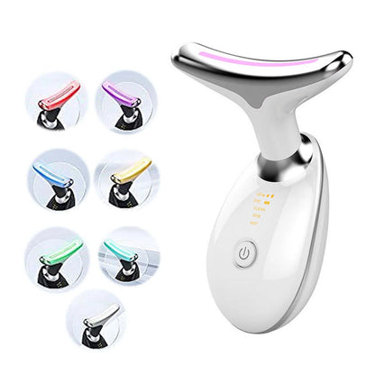 BGZLEU Neck Face Beauty Device, Skin Care Facial Massager, 3 in 1 Portable Face Massager for Skin Care, Face Sculpting Tool, Vibration, Thermal, Microcurrent