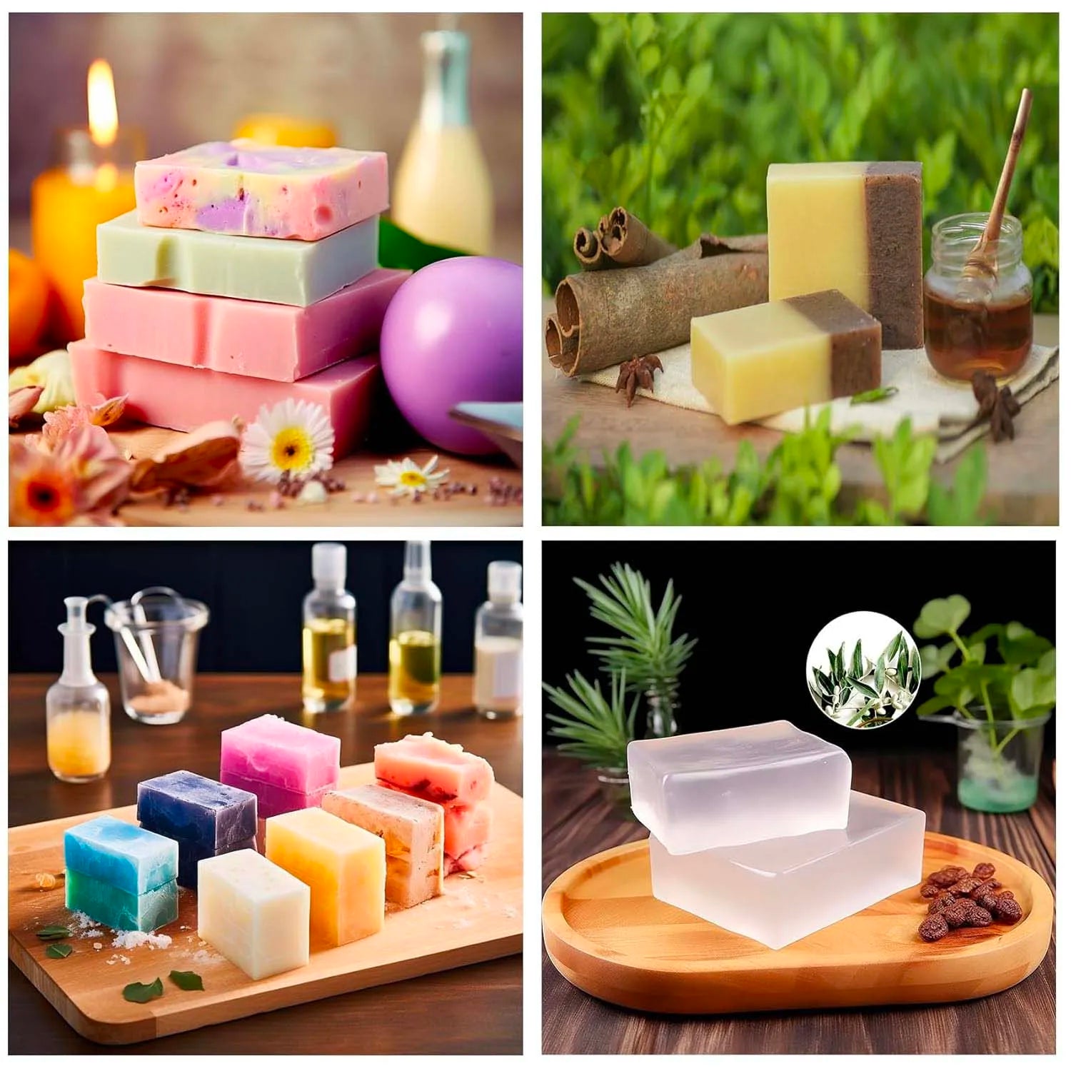 250G of Clear Soap Base Soap Making Base Craft Kit Natura Soap Base Hand Soap Bar Base Soap Bar for Diy Organic Soap Bar Base